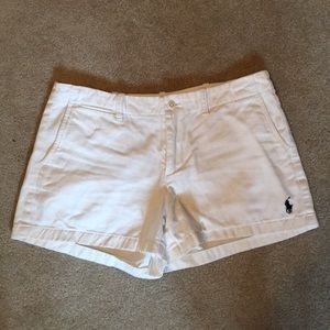 Polo Ralph Lauren white 100% cotton shorts